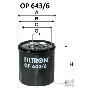 Filtron olajszűrő OP643/6