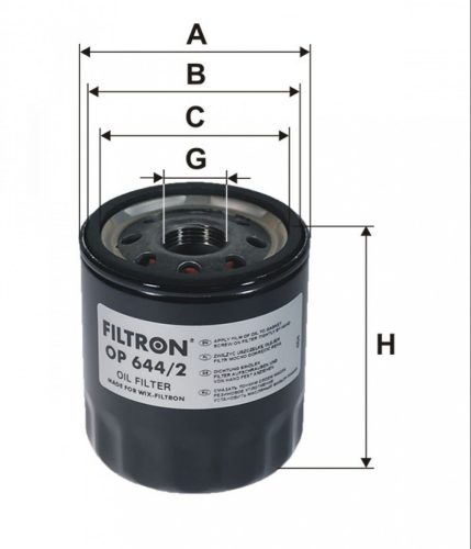 Filtron olajszűrő OP644/2