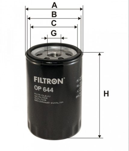 Filtron olajszűrő OP644