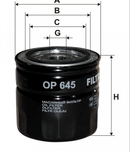 Filtron olajszűrő OP645