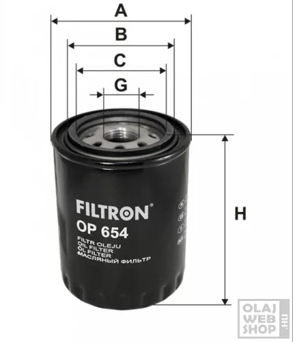 Filtron olajszűrő OP654