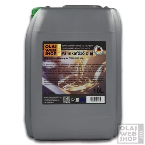 Olajwebshop VG32 pálinkafőző, hőközlő olaj 10L