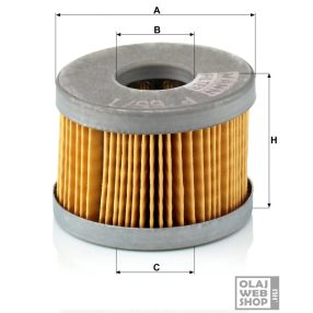 Mann-Filter üzemanyagszűrő P65/1X