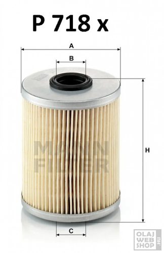 Mann-Filter üzemanyagszűrő P718X