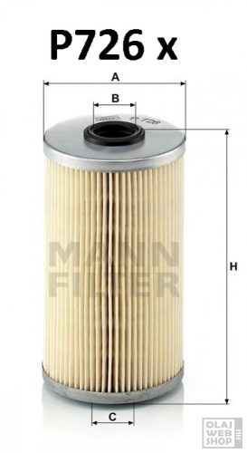Mann-Filter üzemanyagszűrő P726X
