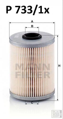 Mann-Filter üzemanyagszűrő P733/1X