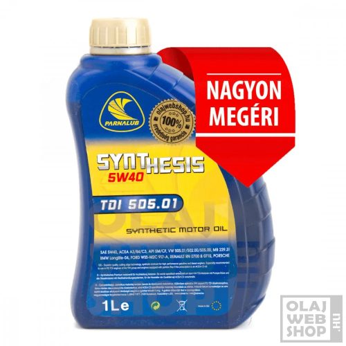 Parnalub Synthesis TDI 505.01 5w-40 motorolaj 1L