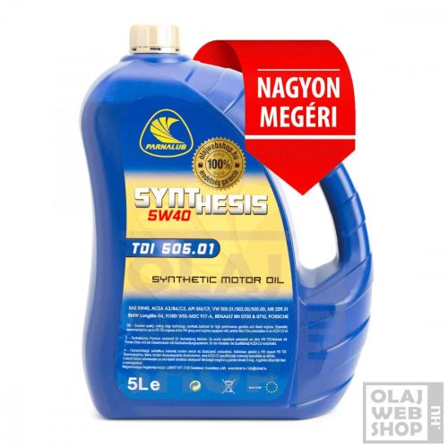 Parnalub Synthesis TDI 505.01 5w-40 motorolaj 5L