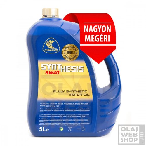 Parnalub Synthesis 5w-40 motorolaj 5L