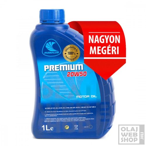 Parnalub Premium 20w-50 motorolaj 1L