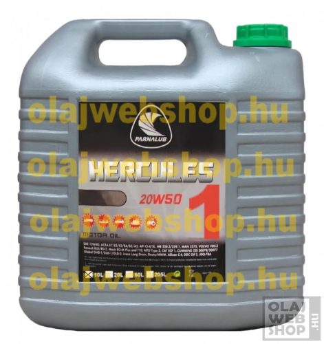 Parnalub HERCULES 1 20w-50 teherautó motorolaj 10L