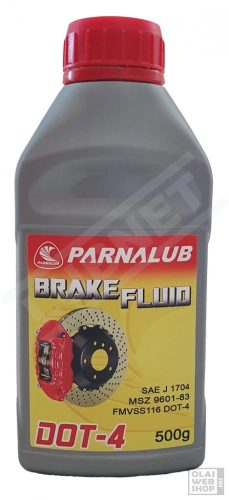Parnalub Brake Fluid DOT-4 fékfolyadék 500ml