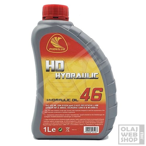 Parnalub HD Hydraulic 46 ásványi hidraulikaolaj 1L
