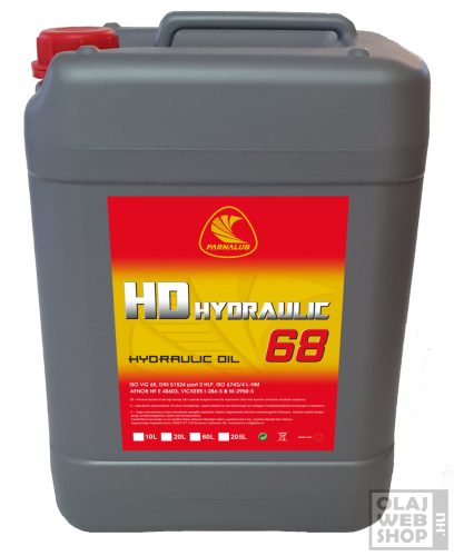 Parnalub HD Hydraulic 68 ásványi hidraulikaolaj 10L