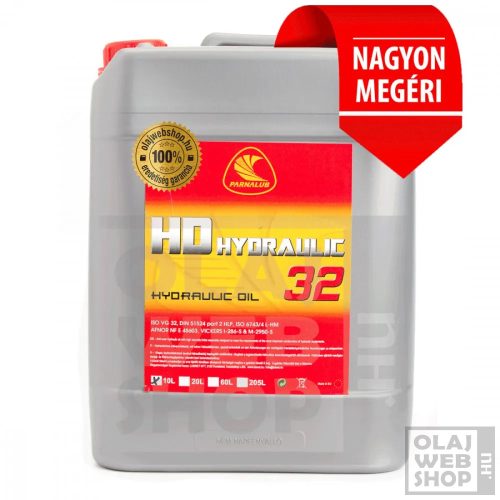 Parnalub HD Hydraulic 32 ásványi hidraulikaolaj 10L