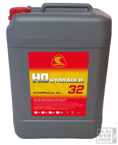 Parnalub HD Hydraulic 32 ásványi hidraulikaolaj 10L