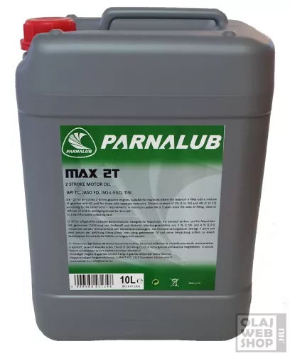Parnalub MAX 2T motorkerékpár olaj 10L