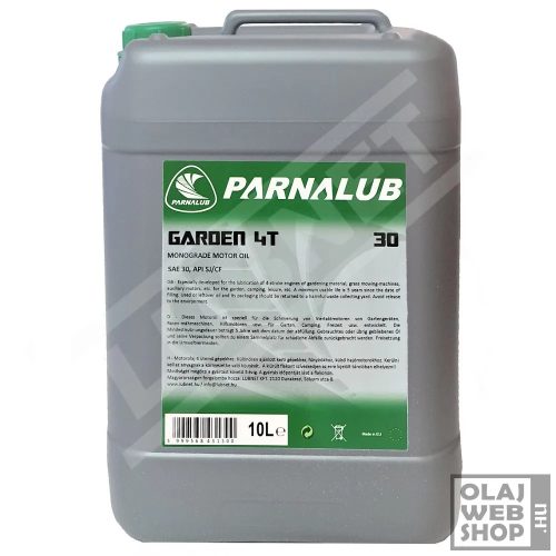 Parnalub Garden 4T SAE 30 fűnyíróolaj 10L