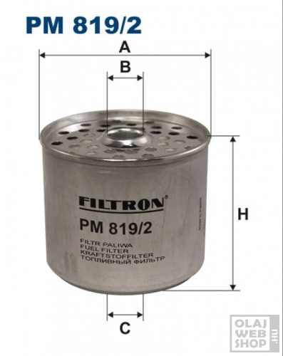 Filtron üzemanyagszűrő PM819/2