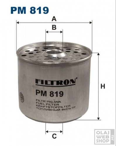 Filtron üzemanyagszűrő PM819