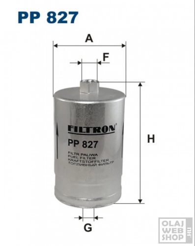 Filtron üzemanyagszűrő PP827
