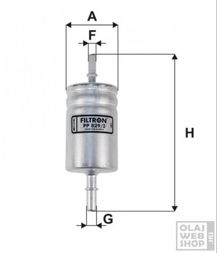 Filtron üzemanyagszűrő PP829/2