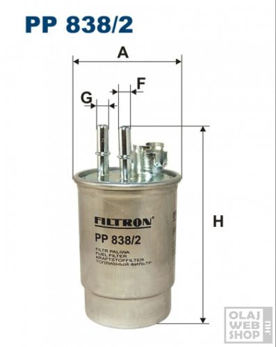 Filtron üzemanyagszűrő PP838/2