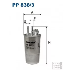 Filtron üzemanyagszűrő PP838/3