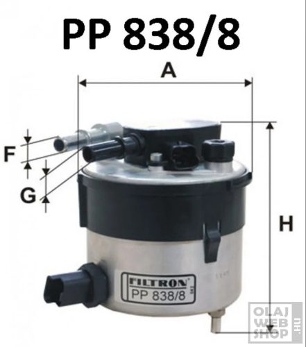 Filtron üzemanyagszűrő PP838/8