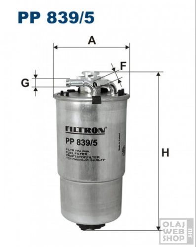 Filtron üzemanyagszűrő PP839/5