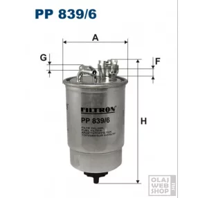 Filtron üzemanyagszűrő PP839/6