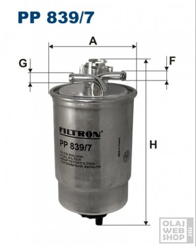 Filtron üzemanyagszűrő PP839/7