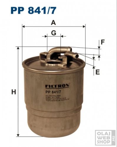 Filtron üzemanyagszűrő PP841/7