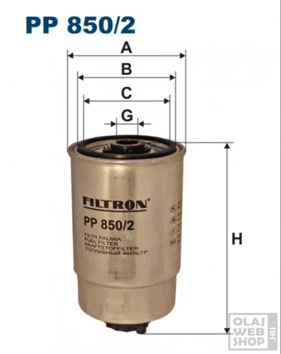 Filtron üzemanyagszűrő PP850/2