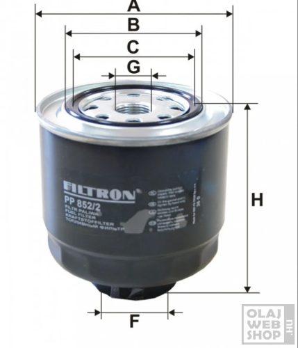 Filtron üzemanyagszűrő PP852/2