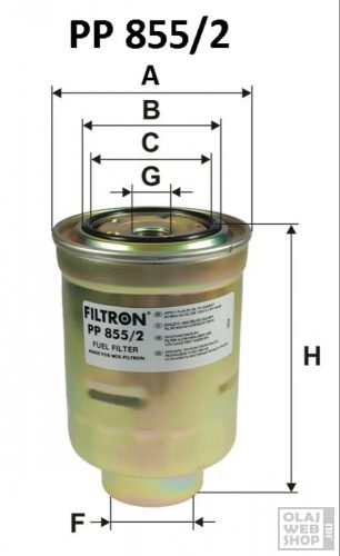Filtron üzemanyagszűrő PP855/2