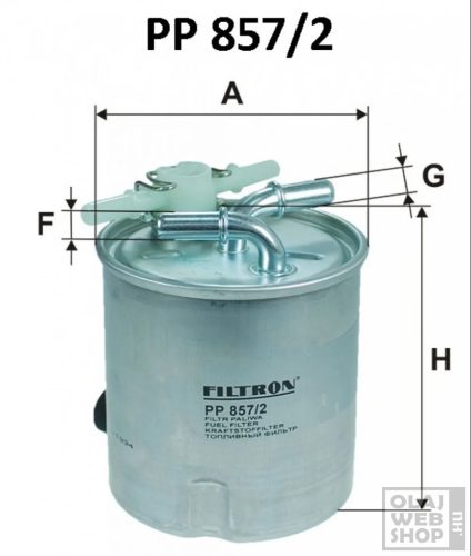 Filtron üzemanyagszűrő PP857/2