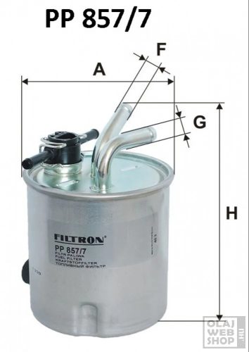 Filtron üzemanyagszűrő PP857/7