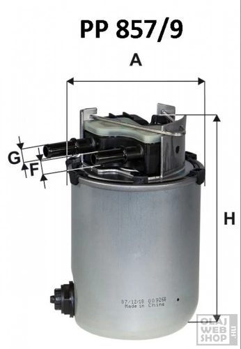 Filtron üzemanyagszűrő PP857/9