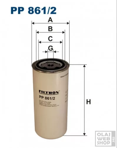 Filtron üzemanyagszűrő PP861/2
