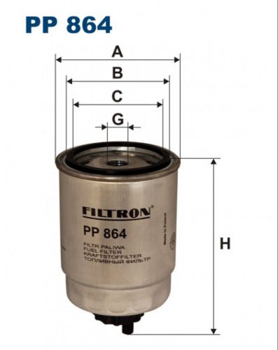Filtron üzemanyagszűrő PP864