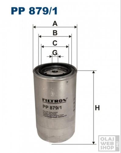 Filtron üzemanyagszűrő PP879/1