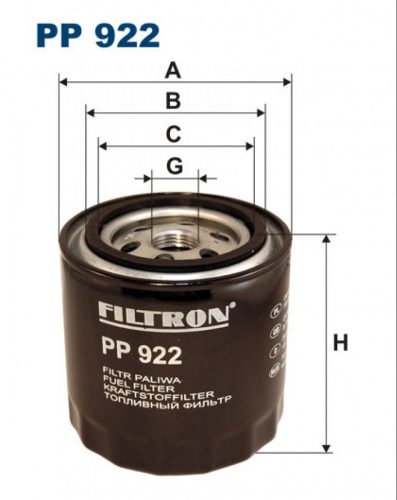 Filtron üzemanyagszűrő PP922