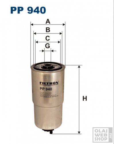 Filtron üzemanyagszűrő PP940
