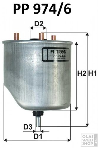 Filtron üzemanyagszűrő PP974/6