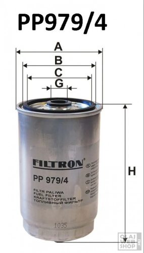Filtron üzemanyagszűrő PP979/4