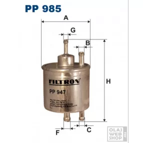 Filtron üzemanyagszűrő PP985