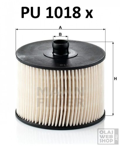 Mann-Filter üzemanyagszűrő PU1018X