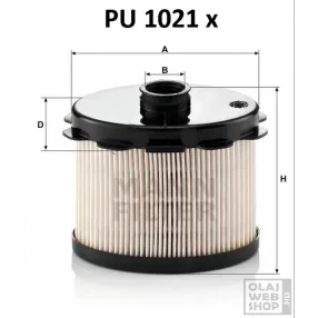 Mann-Filter üzemanyagszűrő PU1021X