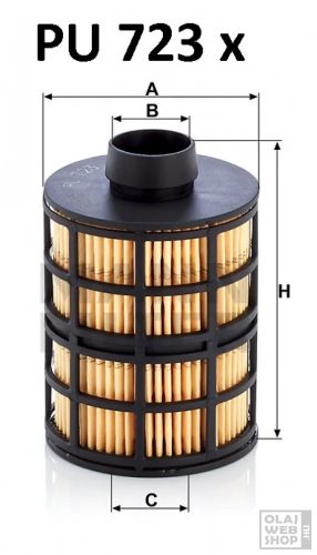 Mann-Filter üzemanyagszűrő PU723X